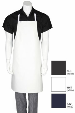 Picture of Chef Works - CWPVS-BLK - Black Short PVC Bib Apron